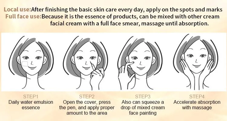 Korea Skin Care Whitening Facial Vitamin E C Brightening Serum