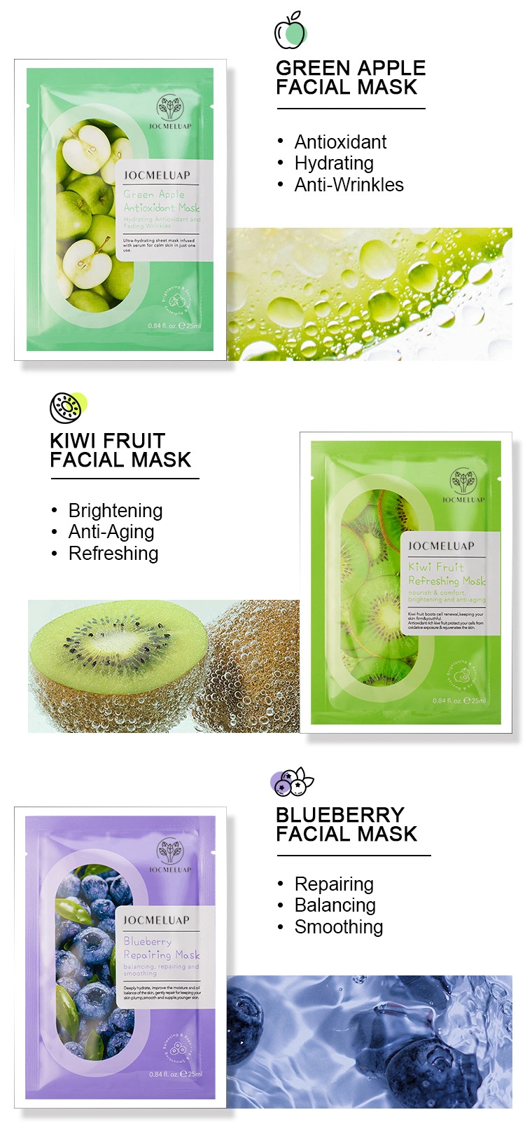 Skin Care Natural Organic Private Label Masks Plant Hydrogel Korea Masking Sheet Beauty Korean Facial Face Mask