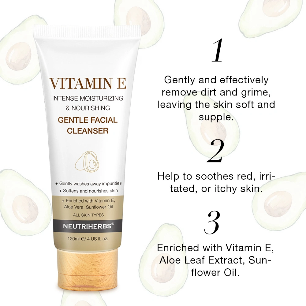 Top Selling Skincare Products Best Cleanser for Health Complexion Oily Skin Gentle Vitamin E Cleanser