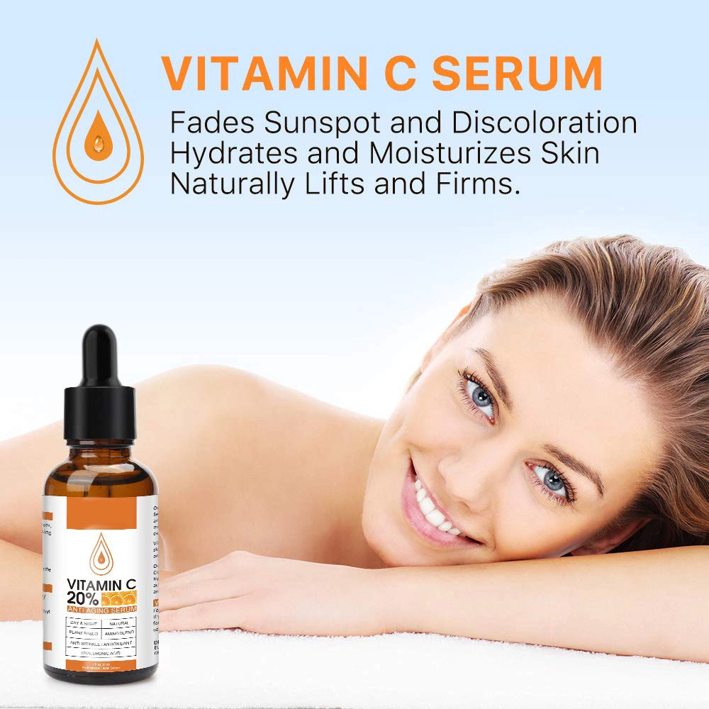 Aixin OEM Organic Face Serum + Vitamin C, Acne Treatment, Clear Skin Serum, Hydrate Dull &amp; Dry Skin, Anti-Aging Vitamin C Facial Serum