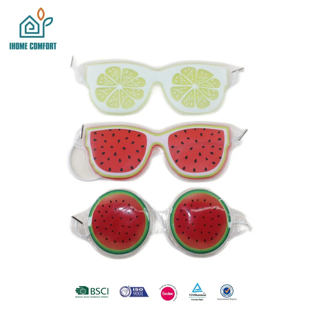 2023 Soft Fabric Cold Compress Gel Eye Mask with Customized Logo