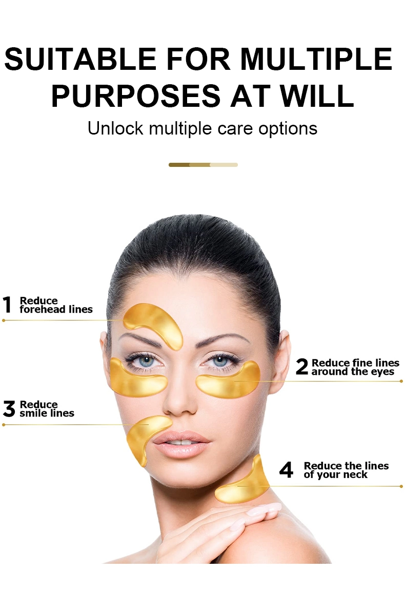 Remove Dark Circle Anti-Wrinkle Organic Moisturizing Collagen Golden Hydrogel Eye Mask