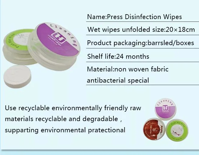 OEM New Style Custom Disposable Cleaning Push Wet Wipes for Daily Use