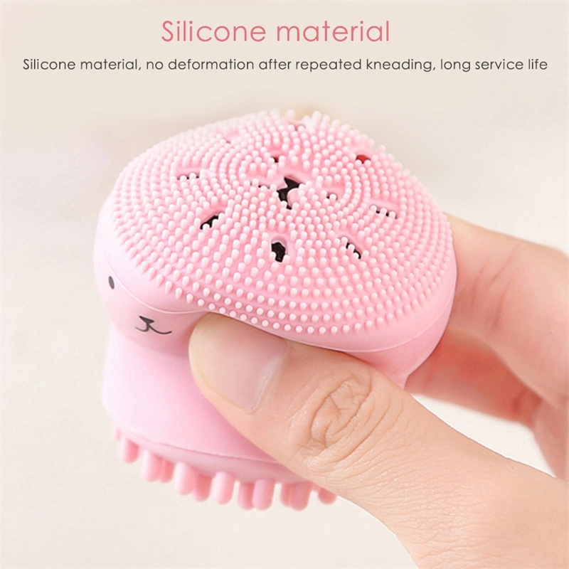 Small Octopus Facial Cleaning Brush Softy Silicone Material Easy to Hold Massages Your Face Reduce Dead Skin Acne Dropshipping