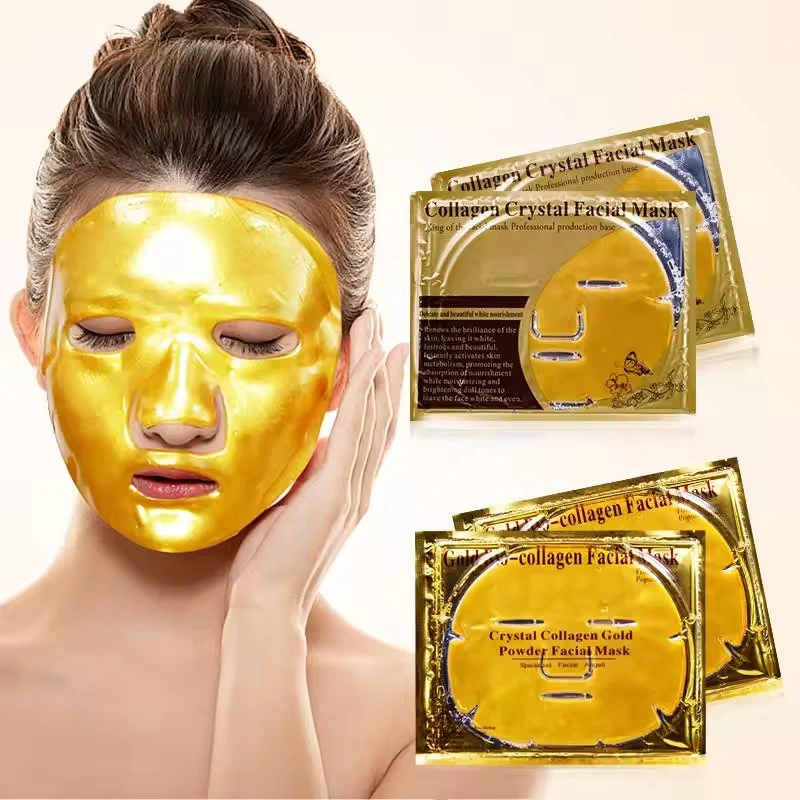 Skin Care Face Whitening Anti-Wrinkle Moisturizing Beauty SPA 24K Gold Hydro Collagen Facial Sheet Mask