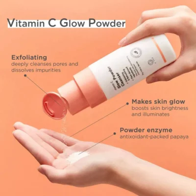 Fórmula personalizada OEM Vitamina C enzima exfoliante polvo facial de peeling Lavado de cara Limpiador de piel aceitosa lavado de cara Hidratante Acné hidratante Control de espuma mujeres