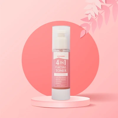  Aixin de etiqueta privada de 80ml calmante hidratante poros de piel clara iluminando el ácido salicílico colágeno Vitamina C 4 en 1 cara Toner