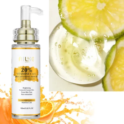  Venta al por mayor Hot Sale OEM blanqueador Booster suero Orgánico Moisturizing Vitamina C suero facial para piel seca