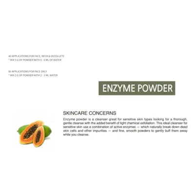 Etiqueta privada té Verde Orgánico Pamaya Limpieza Herbal Whitening Pore Limpieza lavado de polvo de enzima de peeling