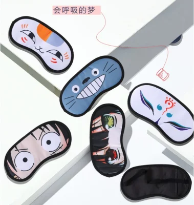 100% Silk Satin Digital Printing Youth Students Sleeping Eye Mask