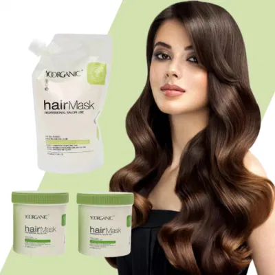 OEM/ODM Reparación de tinte capilar 800ml Biotina orgánica Natural Salon profesional Use acondicionador de vapor para cabello hidratante de proteínas