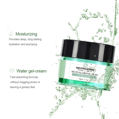  Private Label orgánicos Cuidado de la piel ligera fórmula calmante hidratante Gel facial hidratante