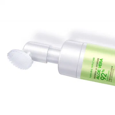 Viva el glamour de espuma Hidratante de Aloe Vera Face Cleanser Oil-Free suave Belleza Blanqueamiento nutritiva con cepillo de cara