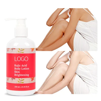  Crema aclarante personalizada Instant ácido kójico blanquear la piel loción corporal