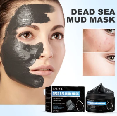  Mayorista en línea listo para enviar Mud Mar muerto Máscara profunda Para cara y cuerpo Hidrating Acne piel aceitosa Blackheads Pore Minimizer - Máscara limpiadora de cara de mineral de peer