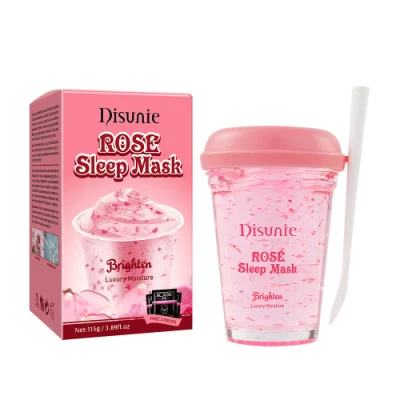  Nuevo diseño Extracto de Rosa Hidalurónica ácido Moisturizante Exfoliante Barro durmiente Máscara