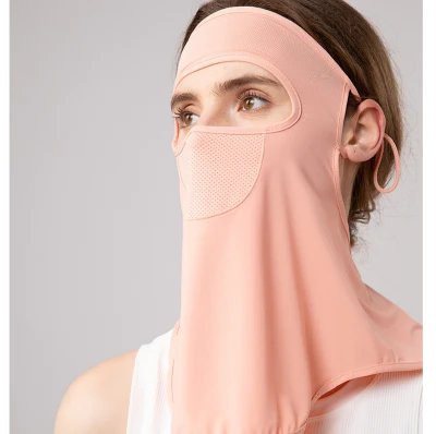  Funda para cuello y cabeza Ice Silk protector facial para protector solar Conducción