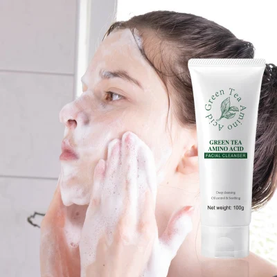 El aminoácido de Control de Aceite de Árbol de Té Negro quitar la cabeza de Limpieza Profunda Hidratación Facial Cleanser