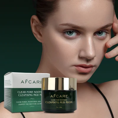 Limpieza de cara natural OEM Máscara de barro Borrar Pore Quitar Blackheads Arcilla limpiadora de la cara del poro