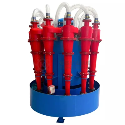 100% buen servicio de la arena de lodo lavado de los equipos de maquinaria de minería de oro de la papilla de arena el ciclón Desander FX-125 FX-150 Hydrocyclone Separador de Desander Limpiador de barro