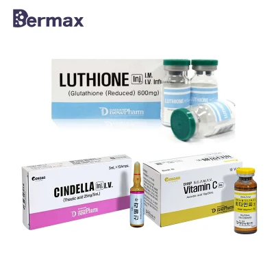  Famoso Corea el blanqueamiento de la piel marca Luthione Cindella inyecciones de ácido ascórbico Vitamina C