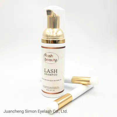 Libre de aceite de extensión de pestañas OEM Lash Limpiador de espuma de limpieza de las pestañas de burbujas