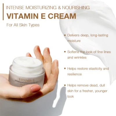 Venta caliente Productos para el cuidado de la piel Hidratación Night Moisturizer Vitamina C E Crema hidratante diaria para cara