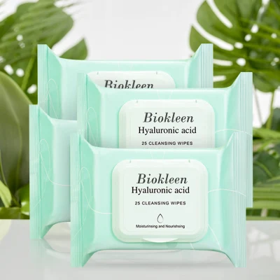  Orgánicos OEM Flip Top Pack de etiqueta privada de retinol Limpieza Facial desmaquillante suave y las toallitas húmedas