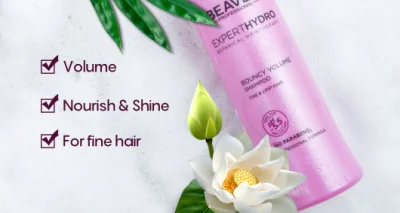 Private Label volumen saltarinas champú y acondicionador nutrir y zapatos para el cabello fino