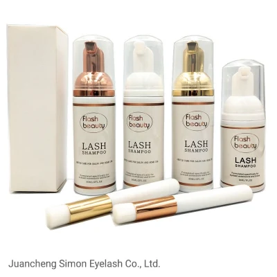Libre de aceite de extensión de pestañas OEM Lash Limpiador de espuma de limpieza de las pestañas de burbujas
