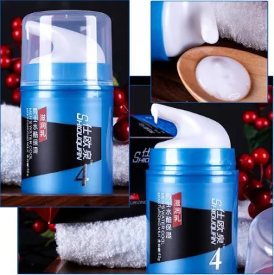 Los hombres se enfrentan a la crema hidratante+Crema limpiadora profunda hombre Anti Envejecimiento Cuidado de la piel Crema de Dia el suero Anti Wrinkle Oil-Control Whitening
