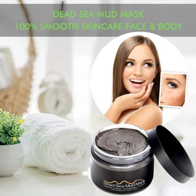 Natural puro personalizados Anti acné Mascarilla de barro Mar Muerto para el rostro y cuerpo