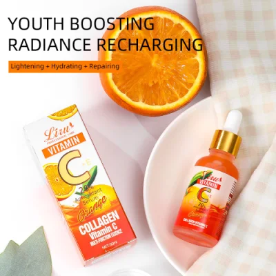  OEM disponible profesional Anti-Aging Anti-arrugas Brifting Vitamin C Facial Suero de esencia