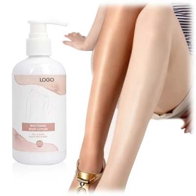 Crema de cara blanca personalizada Vegan un rayo de la piel cuerpo orgánico Whitening Lotion