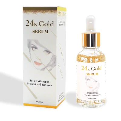 Aixin 30ml Private Label Coreano de suero de Oro 24K de suero de colágeno Vitamina E anti arrugas de envejecimiento de la Esencia de oro 24K.