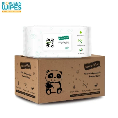 Biokleen OEM ODM Fabricante Muestra Personalización Toallitas de Bambú Biodegradables Naturales Orgánicas Toallitas de Limpieza para Bebés Ecológicas Fragancia Agua Toallitas Húmedas Toallitas para Bebés