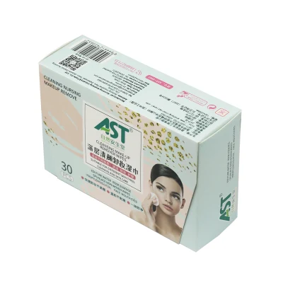  Removedor de maquillaje de aceite de limpieza en las hojas de 30 toallitas de algodón