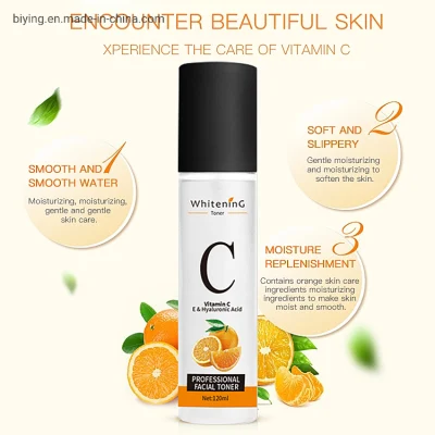 OEM ODM Pore Minimizer Vitamina C cara piel toner Hidrating Anti-Envejecimiento blanqueamiento Reparación de la piel Cuidado de la cara Toner