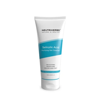 Orgánicos de alta calidad de la belleza de etiqueta privada de Ácido Salicílico Oil-Control Gel limpiador purificante