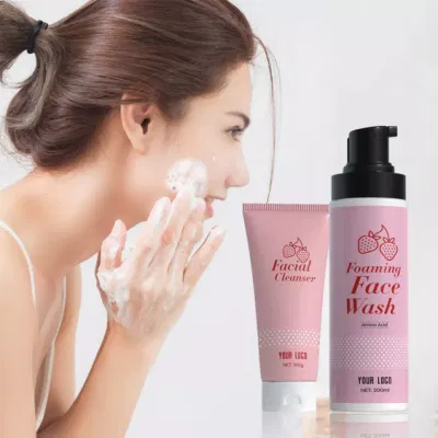 Etiqueta privada Cuidado de la piel Limpieza profunda refrescante Moisturizing espuma facial Limpiador lavado facial