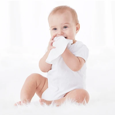 100% fibra vegetal RO bebe agua pura Las toallitas húmedas para la limpieza