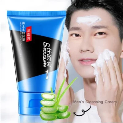 Los hombres se enfrentan a la crema hidratante+Crema limpiadora profunda hombre Anti Envejecimiento Cuidado de la piel Crema de Dia el suero Anti Wrinkle Oil-Control Whitening