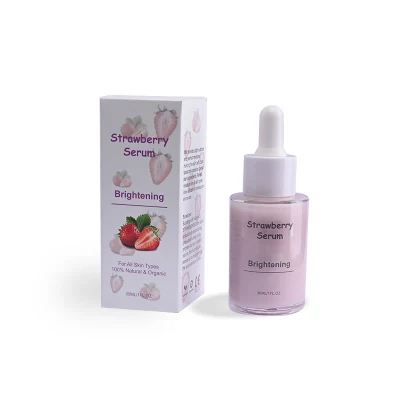  Los cosméticos de belleza Cuidados De La Piel Cuidado Facial Hidratante iluminando la cara de leche fresa suero