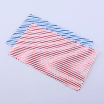 Eco-friendly rentable Multi-funcional desinfectar paño de limpieza paño absorbente Paño no tejido Cocina paño de encaje paño desechable con estampado