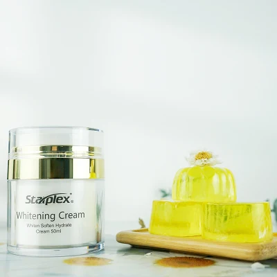 Venta caliente juego de cuidado de la piel limpieza profunda de Jabón de Miel y Ginseng Herbal aligerar cremas faciales