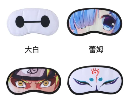 100% Silk Satin Digital Printing Youth Students Sleeping Eye Mask