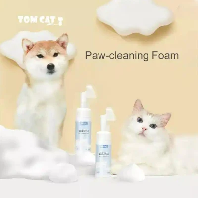 El etiquetado de enjuague Anti-Infection privado No hay Perros y Gatos Mascotas Waterless Paws ESPUMA DE LIMPIEZA