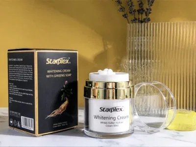 Venta caliente juego de cuidado de la piel limpieza profunda de Jabón de Miel y Ginseng Herbal aligerar cremas faciales