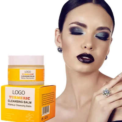 La cúrcuma Organic mayorista profunda removedor de maquillaje de etiqueta privada de bálsamo de limpieza