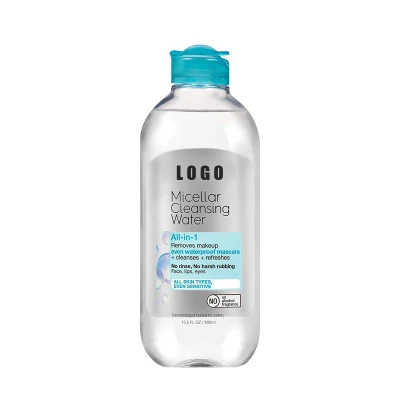 Venta en caliente Micellar agua de limpieza para maquillaje impermeable maquillaje suavemente Eliminador